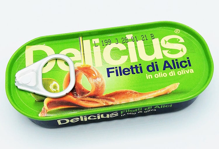 アンチョビフィレのオリーブオイル漬